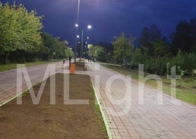 Освещение сквера в г. Караганда (Республика Казахстан)
